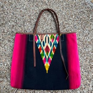 Totem Salvage Vintage Serape Tote